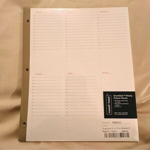 Russell+Hazel | Planner Accessories | SmartDate Weekly Planner Sheets